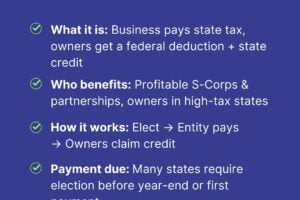 PTE Elective Tax Update for 2026